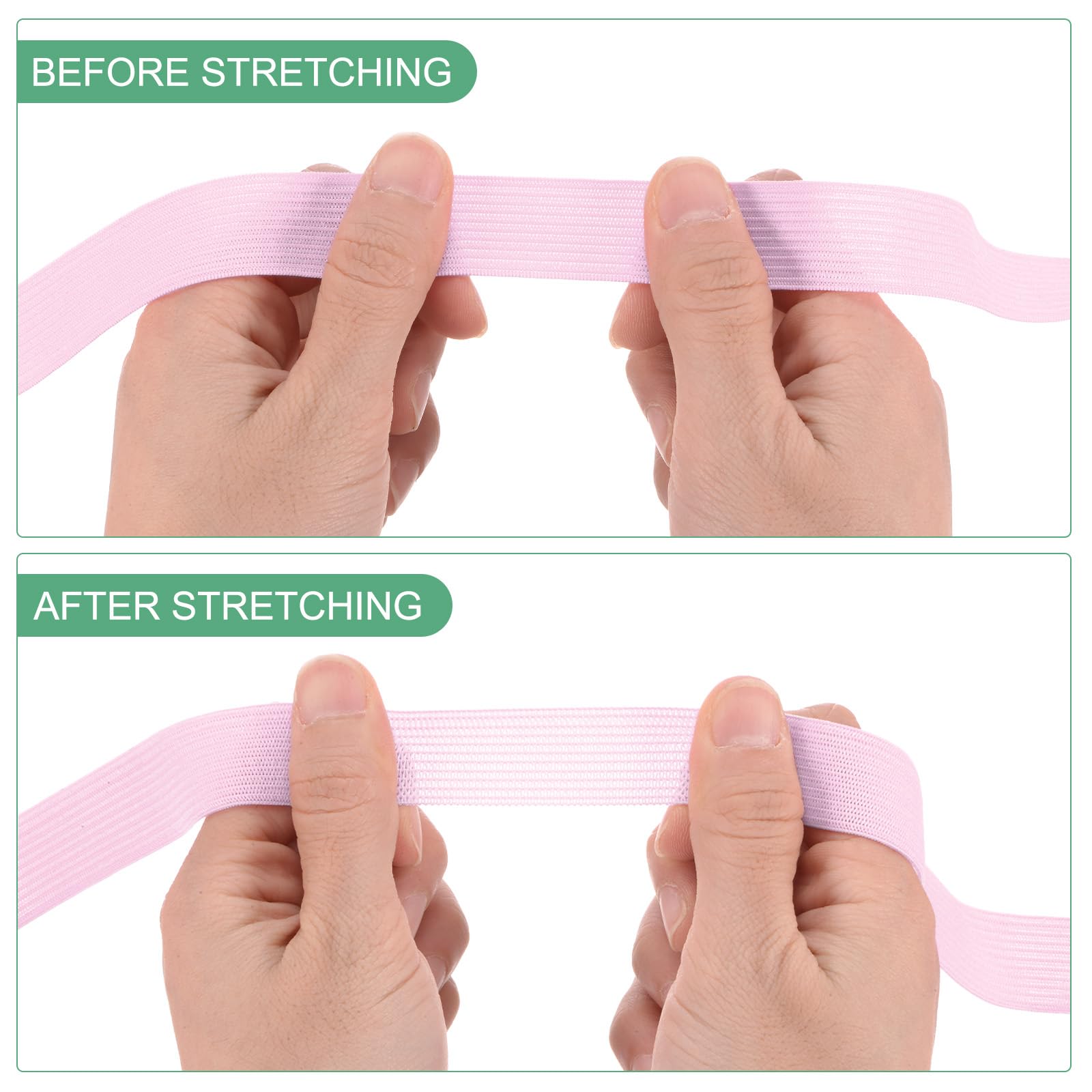 M METERXITY Elastic Bands for Sewing 0.8 Inch 11 Yards Roll of High Elasticity Knit Elastic Spool - Image 4