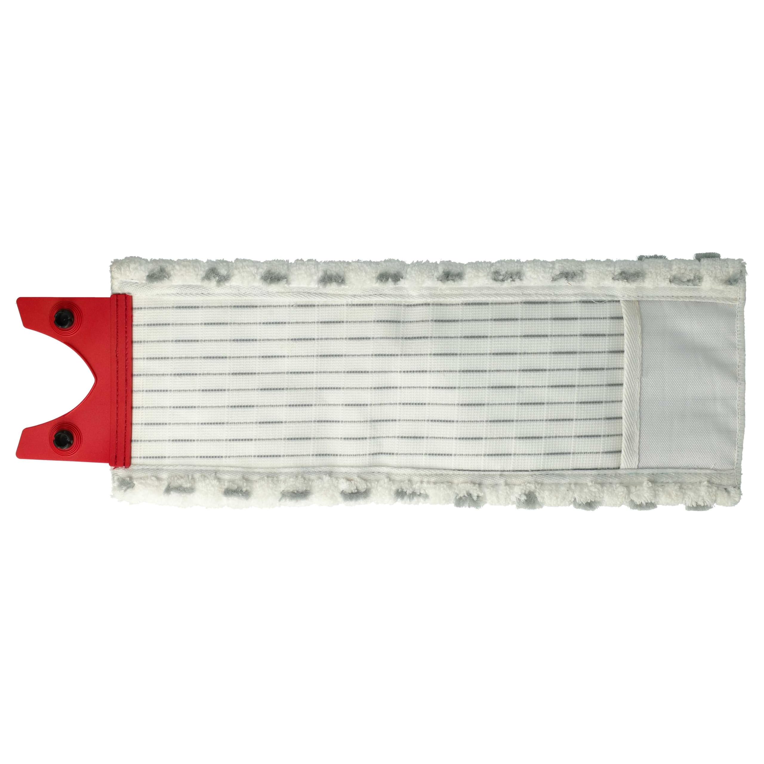 vhbw 10x Cabezal fregona Compatible con Vileda 1-2 Spray fregona - Repuesto, Microfibra, Gris/Blanco