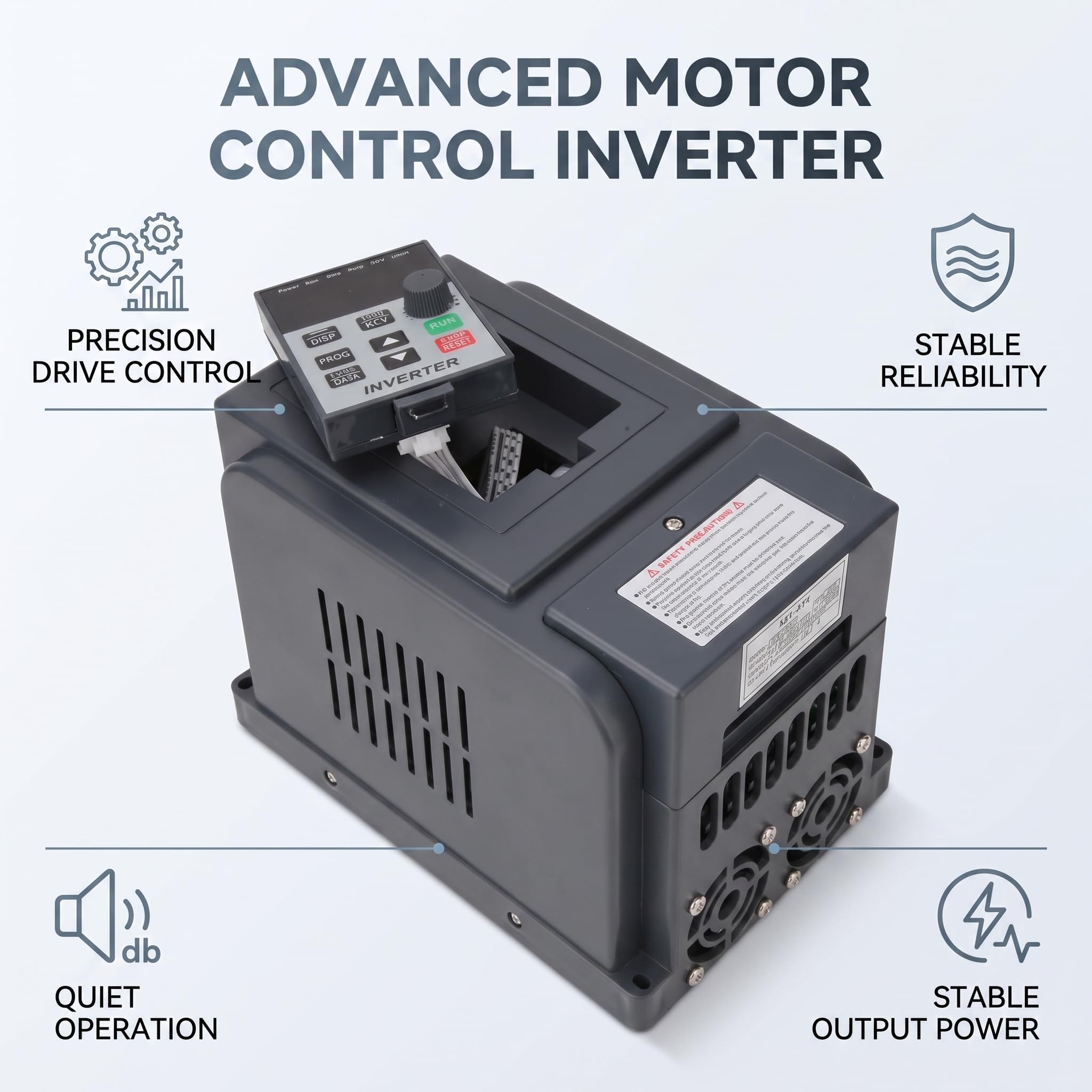 Single Phase Input 220V To 3 Phase 380V Vfd 3 Phase Output Variable Frequency Drive Converter Motor Inverter 2.2Kw