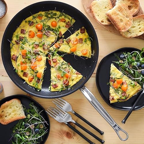 Miniatura 5 de Hestan - Colección ProBond - Juego de utensilios de cocina antiadherentes TITUM de acero inoxidable con revestimiento profesional, compatible con