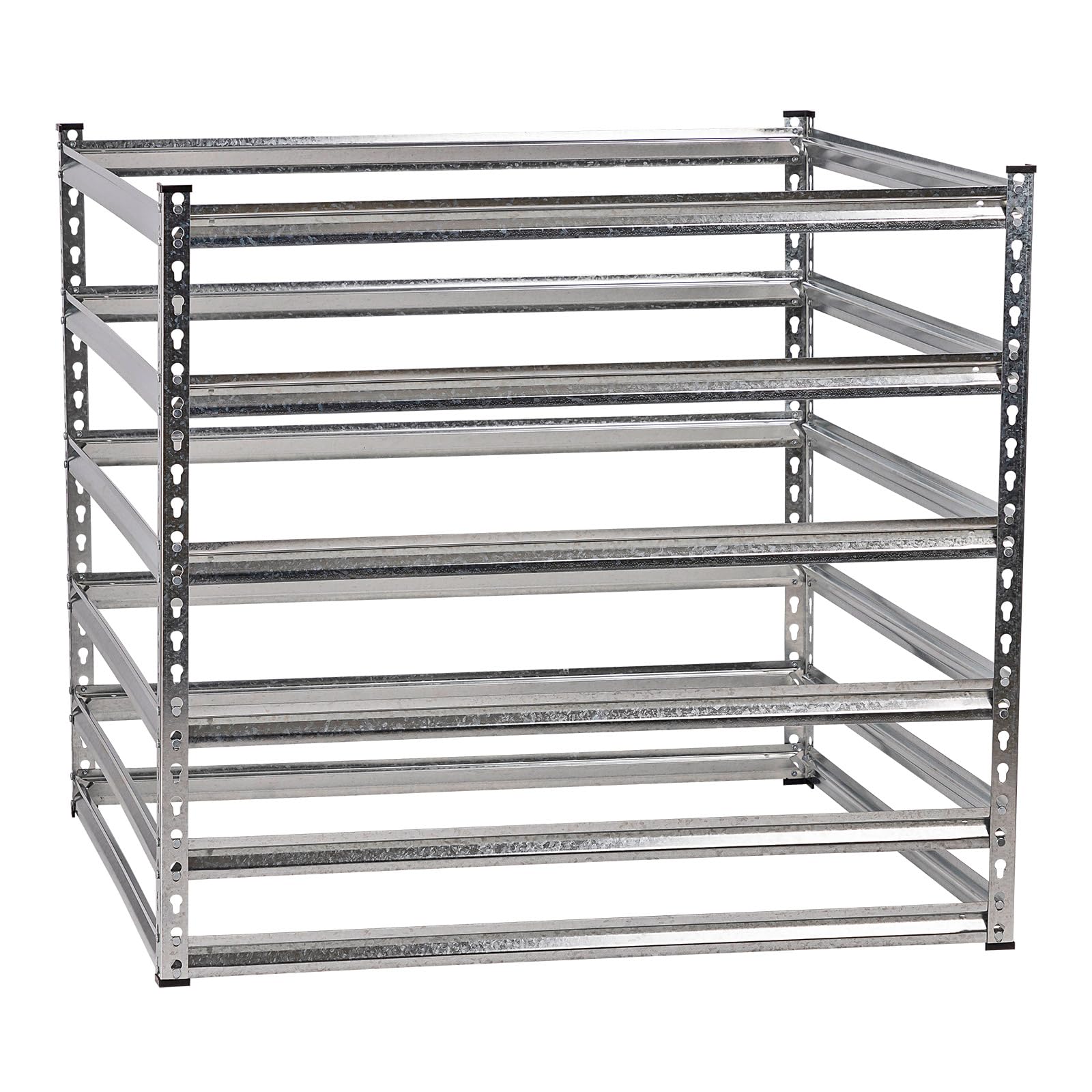 Metalowy kompostownik 100 x 100 x 92 cm ocynkowany metalowy kompostownik ogrodowy kompostownik całoroczny