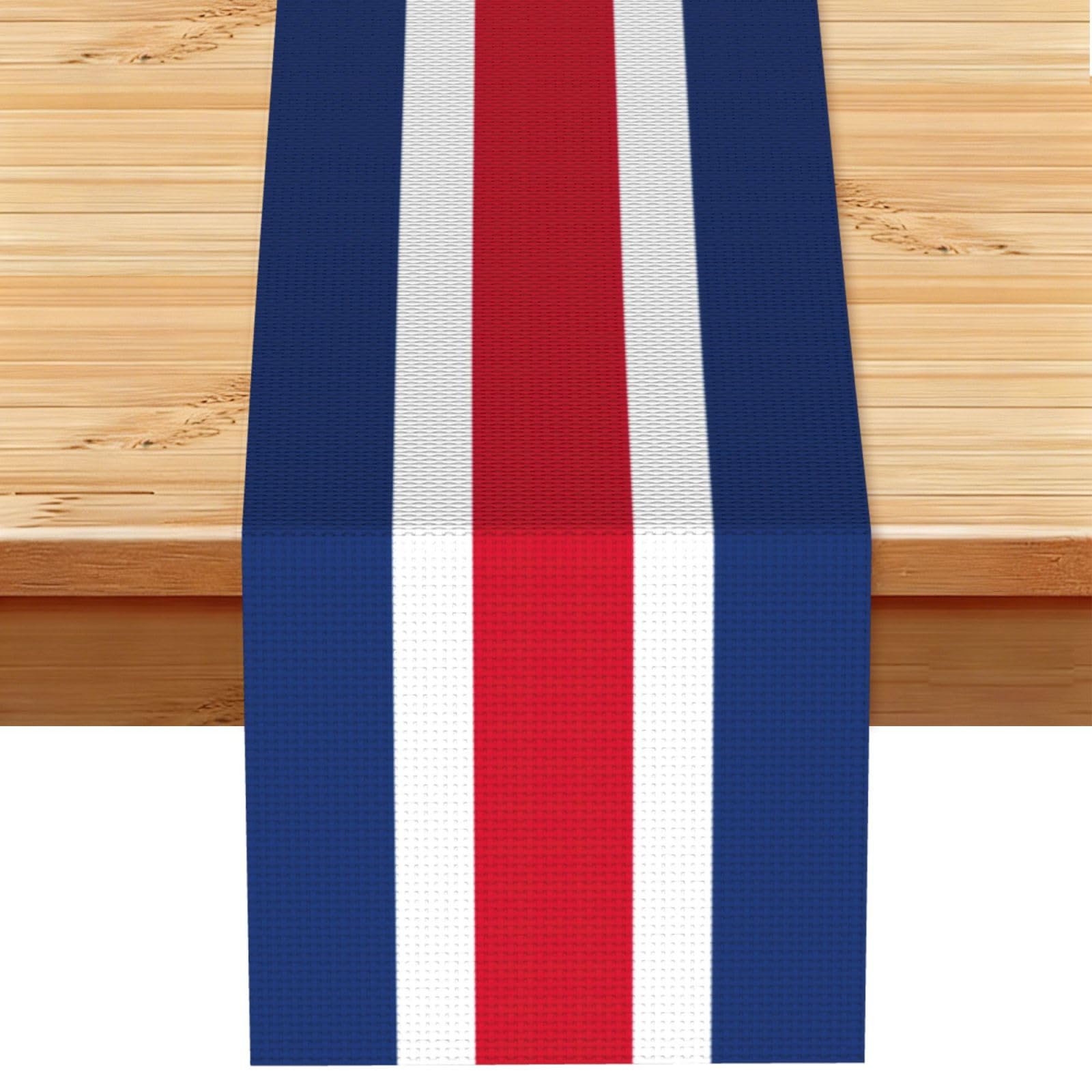 Dutch flag Print Table Runner for Home Hotel Dining Kitchen Party Indoor Outdoor Decor,13x72 Inch