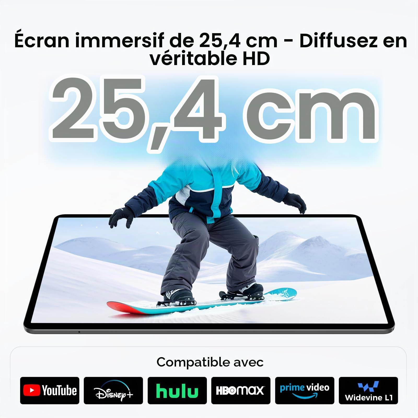 TECLAST M50T Tablette 10 Pouces Android 16, avec Stylet et Étui, Octa-Core