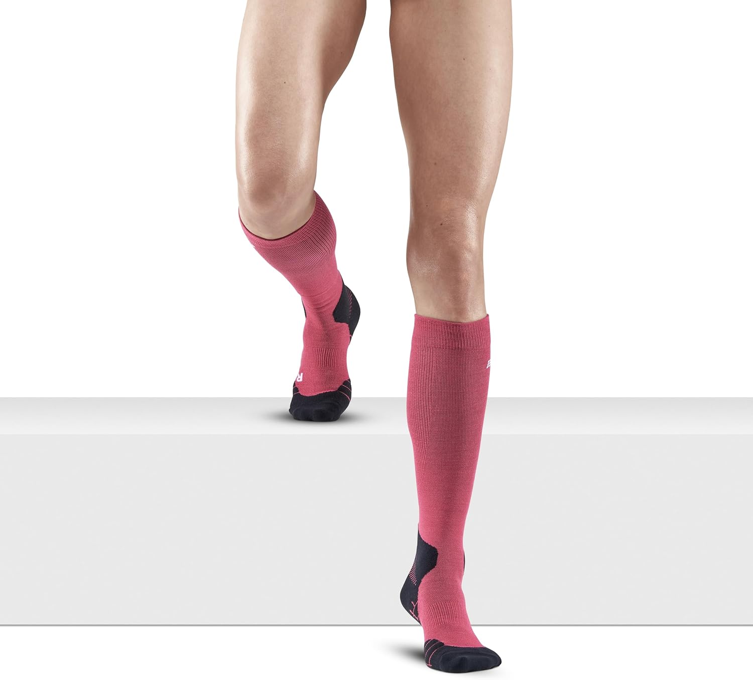 CEP Womens Hiking Socks, 20-30 mmHg Compression, Light Merino Wool, Tall Knee High