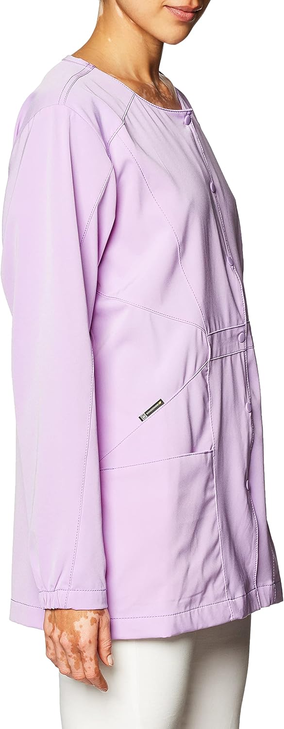 WonderWink Hp Prism Snap Front Women's Scrub Jacket: Clothing, Shoes & Jewelry