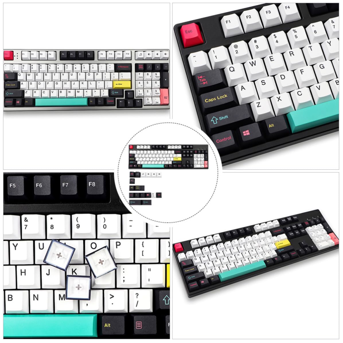 Pbt Keycaps per Tastiera Meccanica Profilo Originale