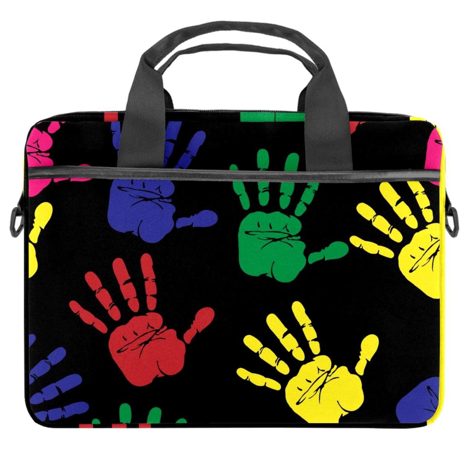 Maletín laptop de Halloween con araña multicolor para fundas de ordenador 13 y 14 pulgadas 7