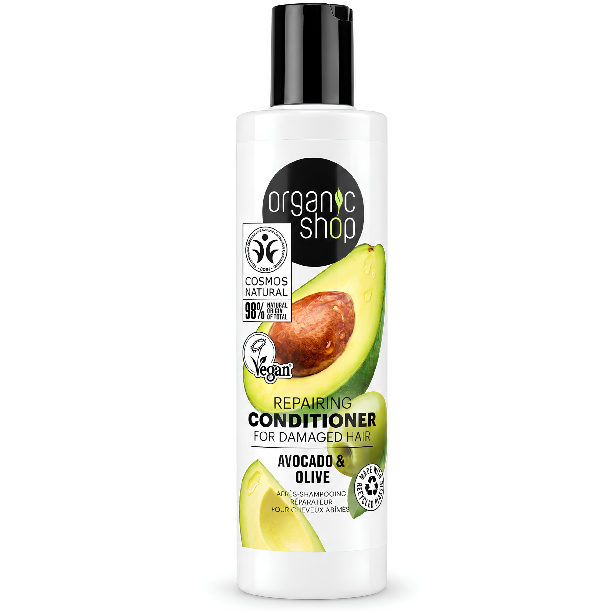 Organic Shop Damaged Hair Repairing Conditioner Avocado and Olive, 280 ml