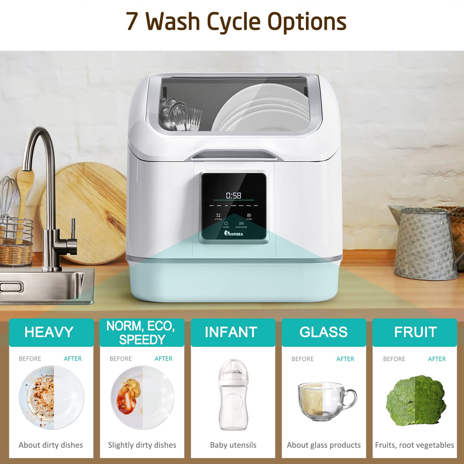 ランキング2022 大特価❣️7種の洗浄モード 食器洗い乾燥機 賃貸OK
