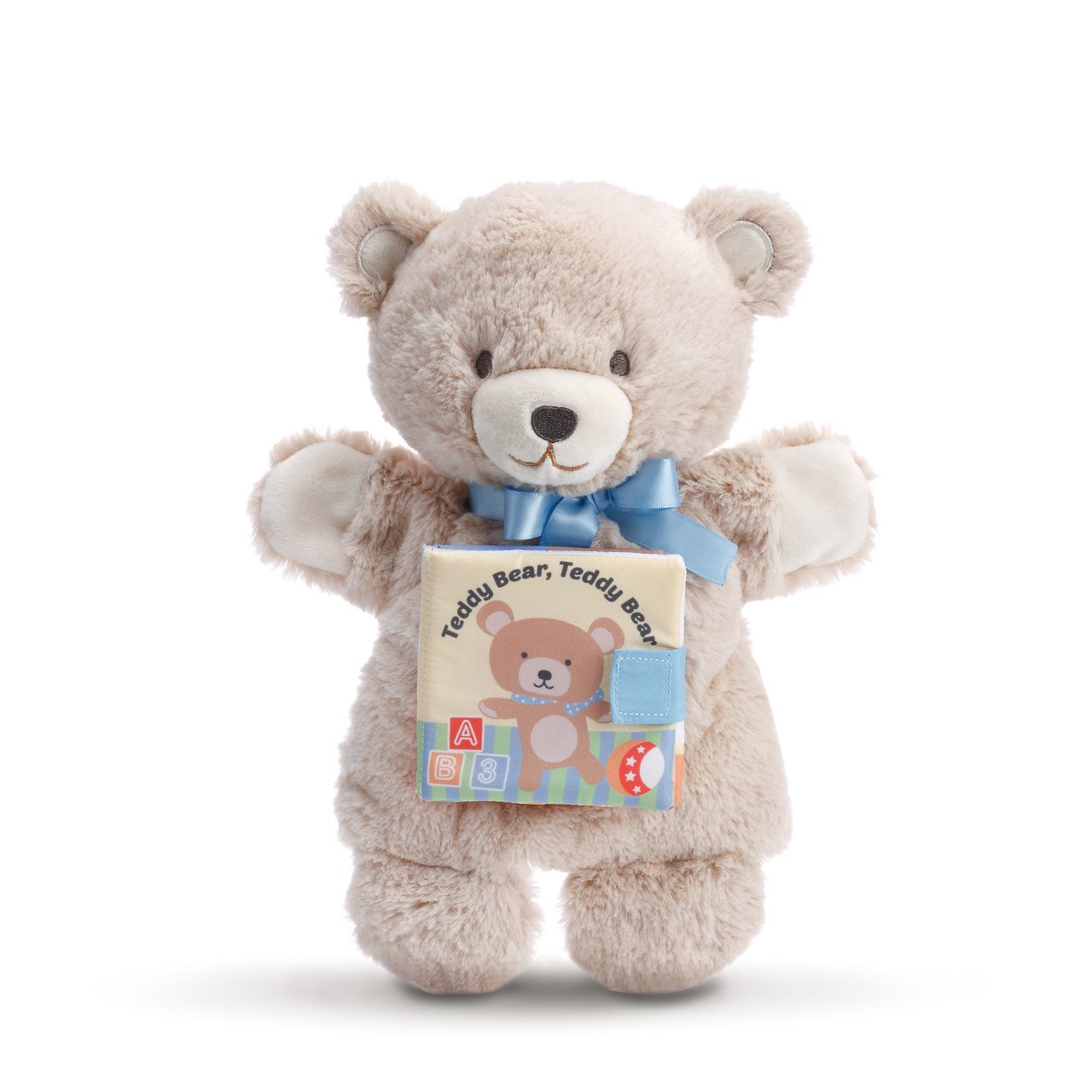 Nat and Jules Teddy Bear, Teddy Bear Puppet And Storybook Children's Plush Stuffed Animal
