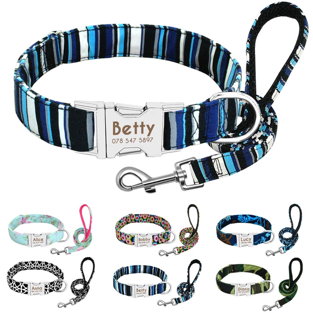 Personalisierte Hundeleine Mit Foto & Name  Verstellbare Einhand-Leine Fr  Kleine & Mittlere Hunde