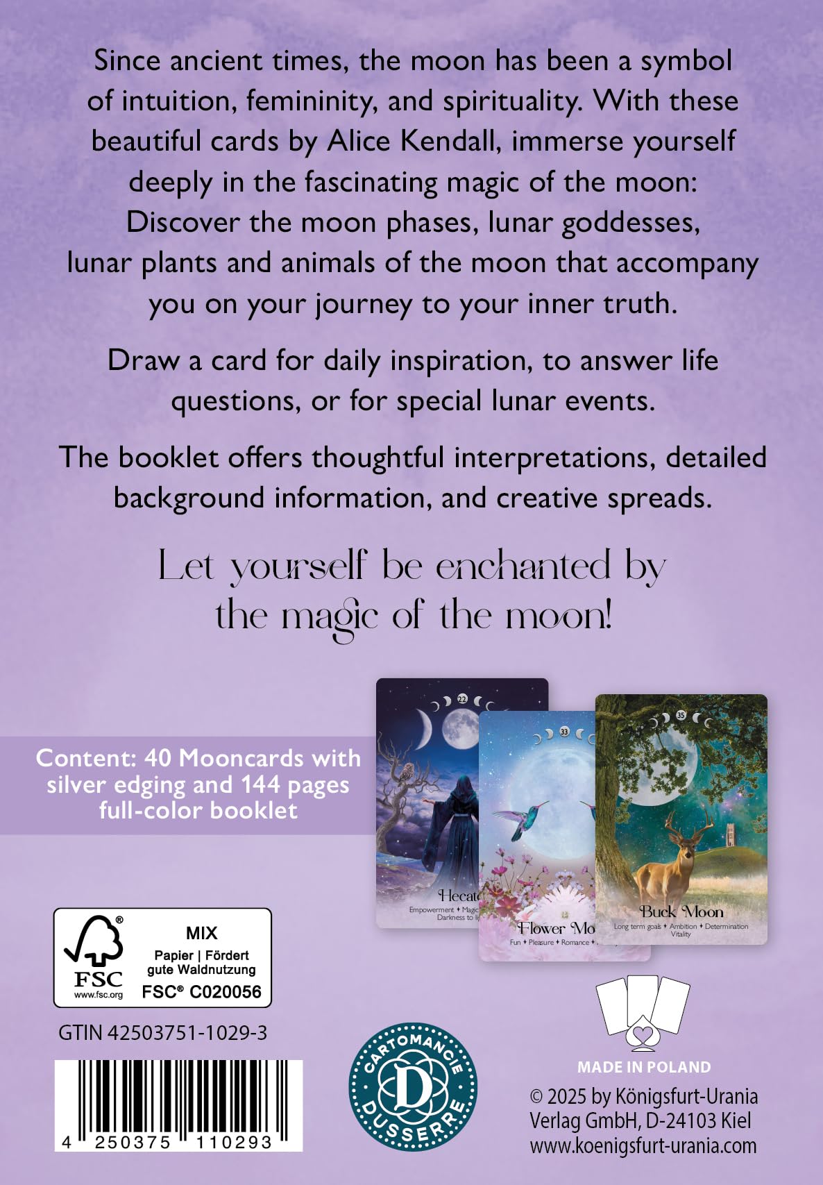 Lunar Magic Oracle - 40 Mooncards with Booklet (English)