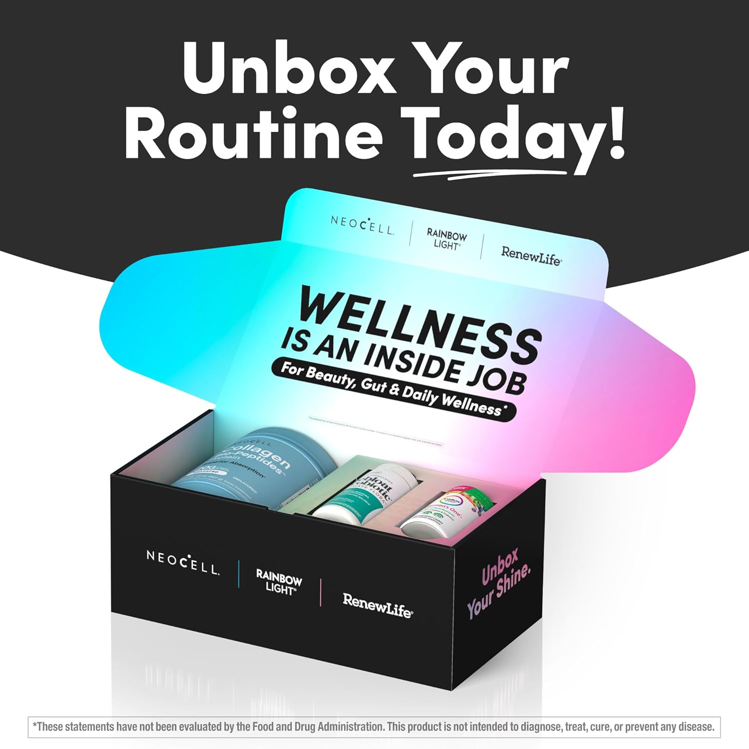 NeoCell Women’s Debloat Beauty & Balance Bundle | 3-in-1 Bundle Pack Collagen Bio-Peptides Protein | Debloat Probiotic | Women’s One + Multivitamin