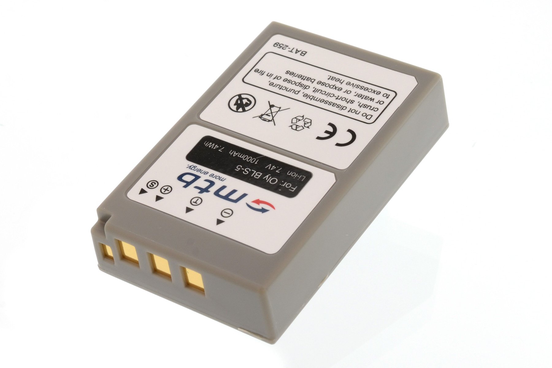 Lot De 2 Batteries BLS-50 / BLS-5 Et Chargeur Pour Appareils Photo Olympus - 2000mAh, 7.4V