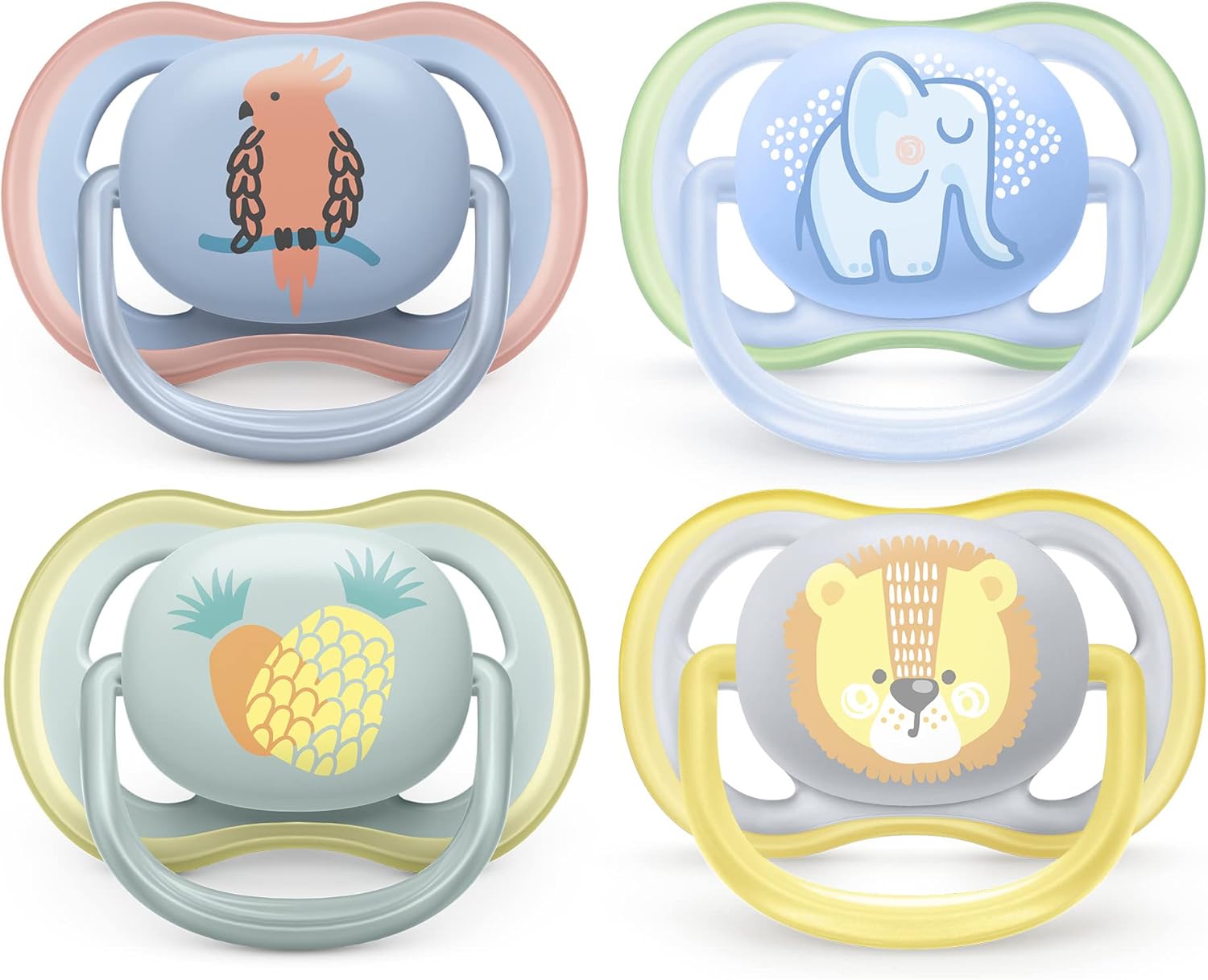 Philips Avent Ultra Air Soother Pack of 4 Light, Breathable Philips