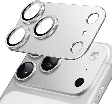 JETech Camera Lens Protector for iPhone 17 Pro, Silver, 1-Pack