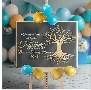 Personalized Family Tree for Reunion Decorations Size 24x18, 36x24, 48x24 and 48x36, Family Reunion Banners and Signs, Reunion Photo Backdrop, Custom Family Tree Home Decor, Custom Banner