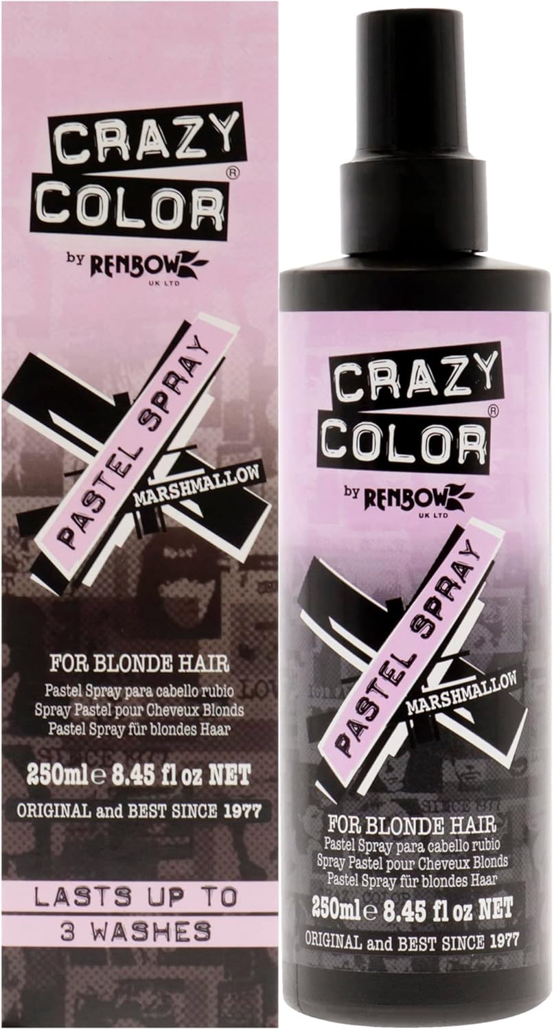 Crazy Color, Tijdelijke spray voor het behoud van de haarkleur 250 ml Marshmallow
