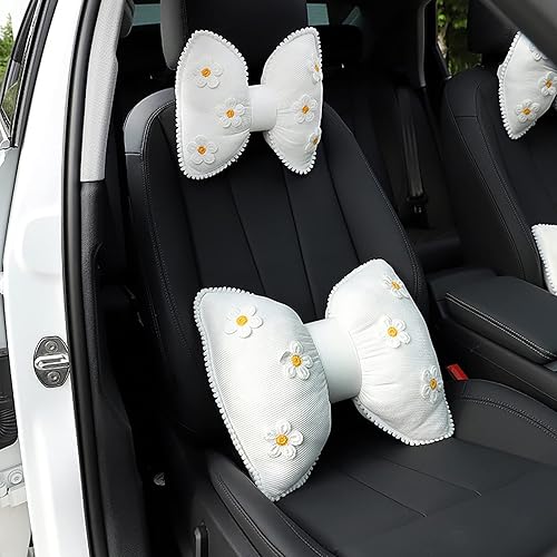 Miniatura 7 de Almohada para reposacabezas de automóvil, almohada de cuello en forma de lazo para automóvil, almohada suave para asiento de automóvil, cojín para