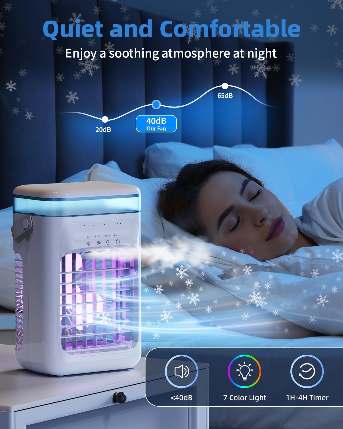Climatizador portátil mini enfriador de aire con refrigeración por agua