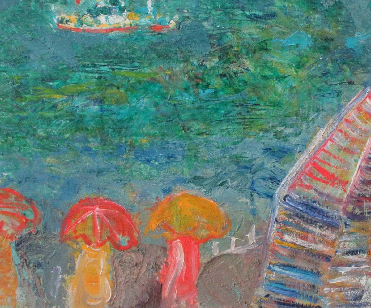 Amazon.co.jp: 503449 油彩 蛯子善悦 作 仮題「風景」（F6）国画