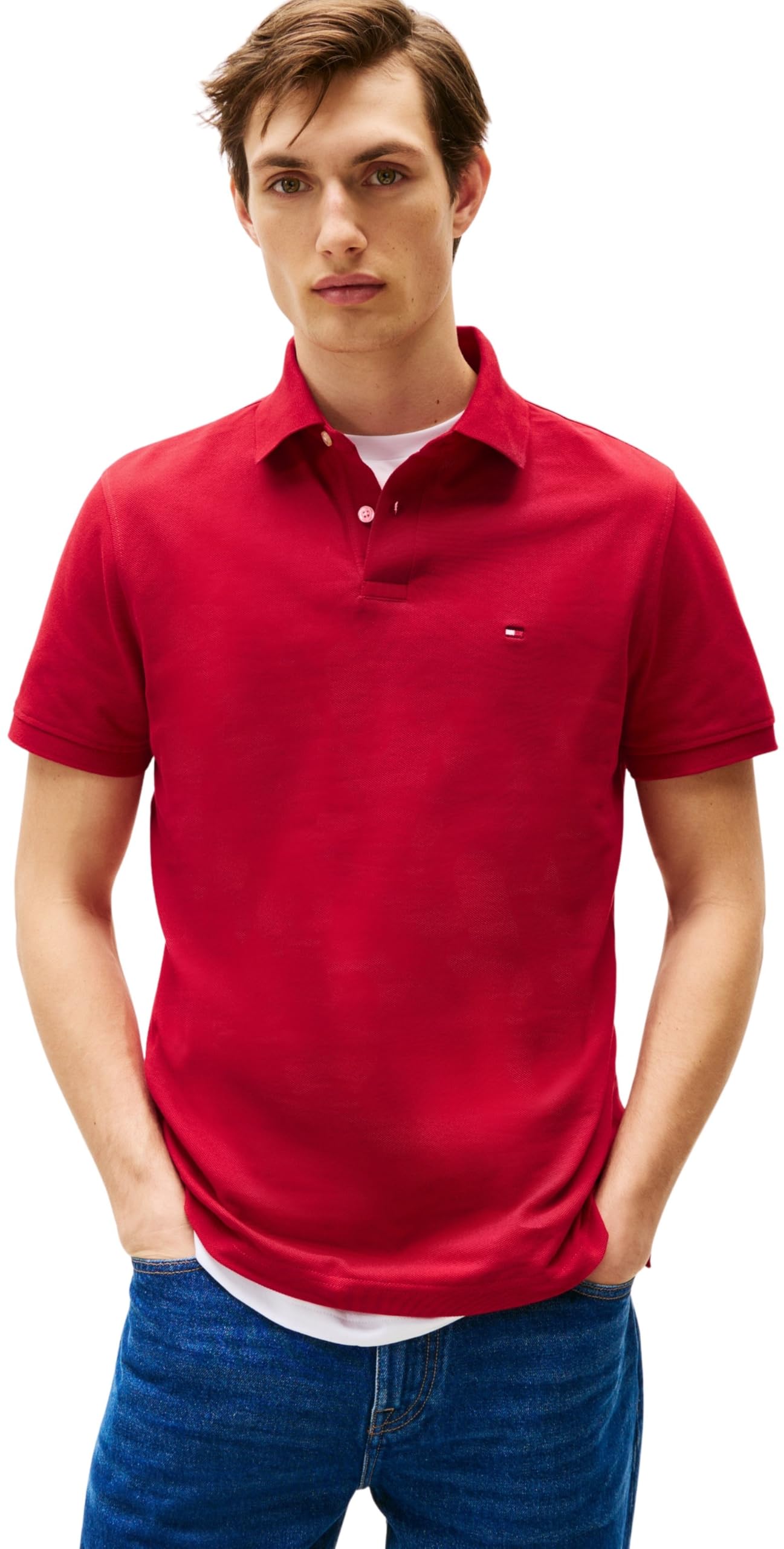Tommy Hilfiger Core 1985 Polo Shirt Red Extra Large