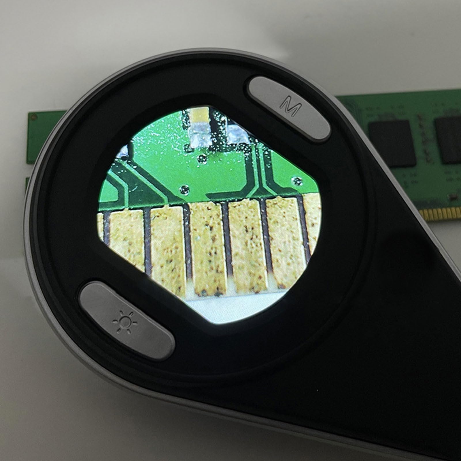 Risoluzione Microscopio visivo per bambini Strumento lente d ' ingrandimento con impugnatura ergonomica in ABS Funzione facile Ideale per i piccoli scienziati Strumento lente d ' ingrandimento