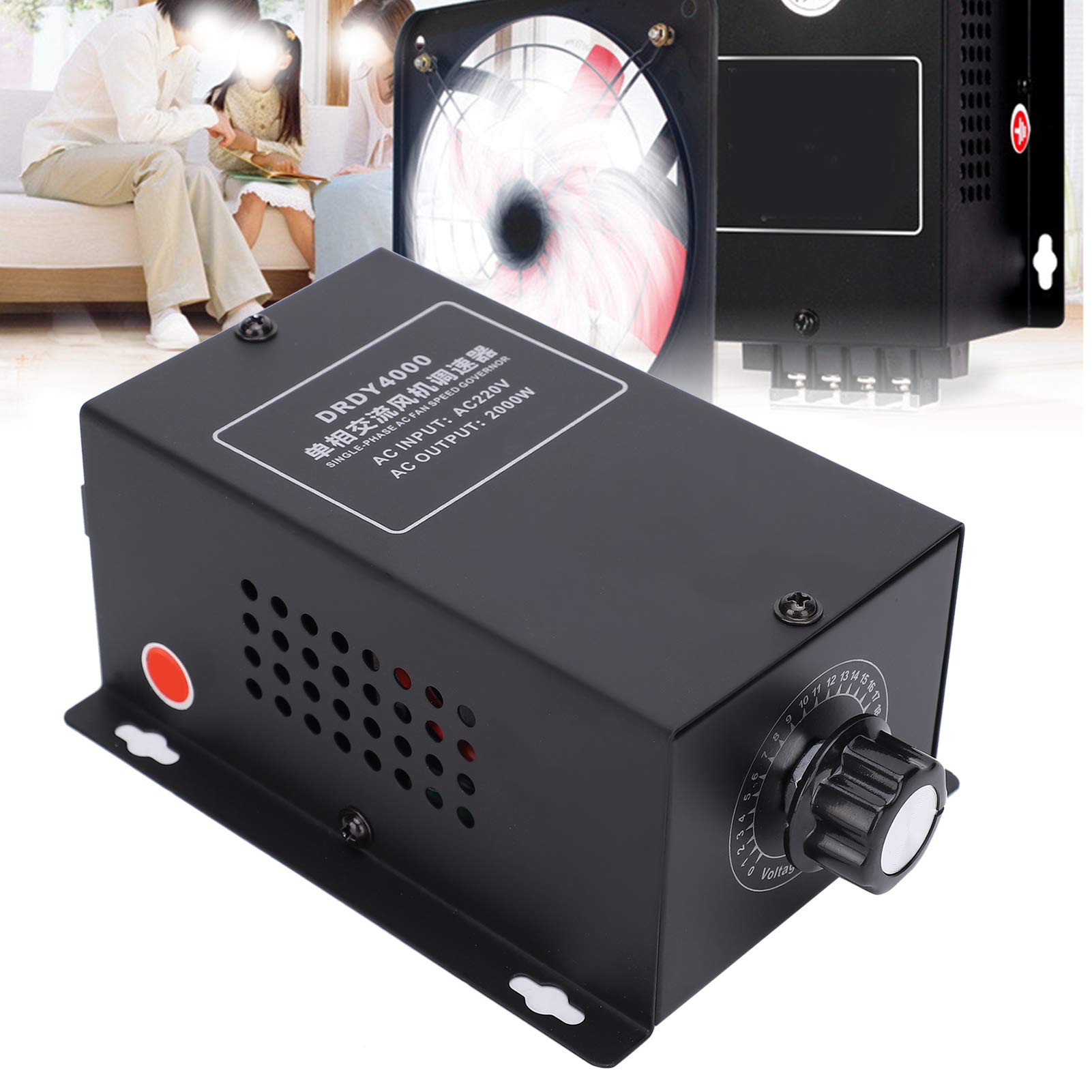 Marhynchus Régulateur de Vitesse du Moteur Vitesse du Ventilateur de Plafond monophasé Commutateur réglable Régulateur de Vitesse du Moteur AC 220 V