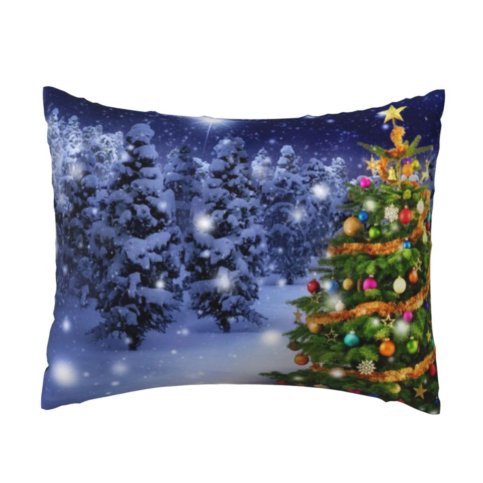 GSGCSBYMLG Christmas Tree printed Pillow Case 20x26in Cushion Cover