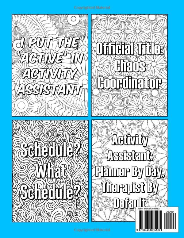 Activity Assistant Coloring Book: A Funny Activity Professionals Week Gift for Appreciation and Relaxation image 3