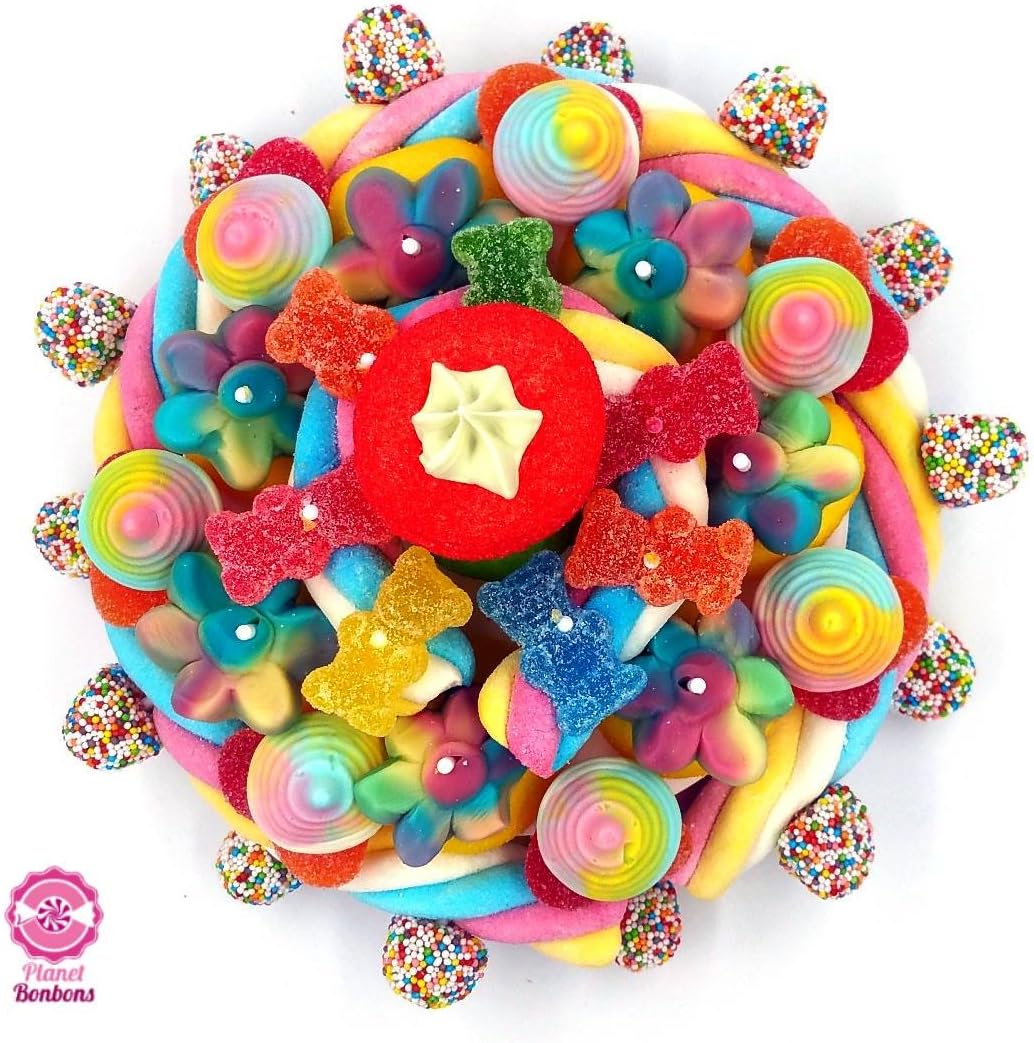 Gateau De Bonbons Arc En Ciel 2mm Amazon Fr Epicerie