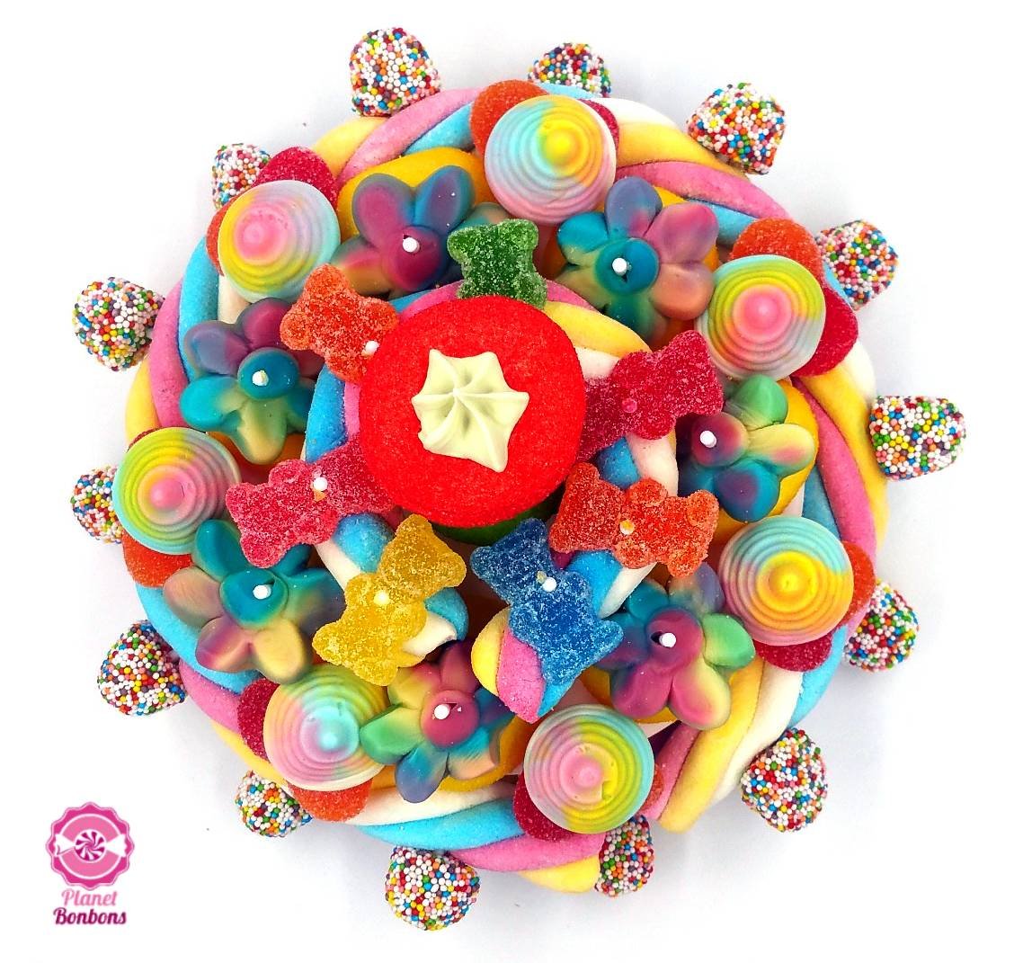 Gâteau de bonbons Arc en ciel 220mm