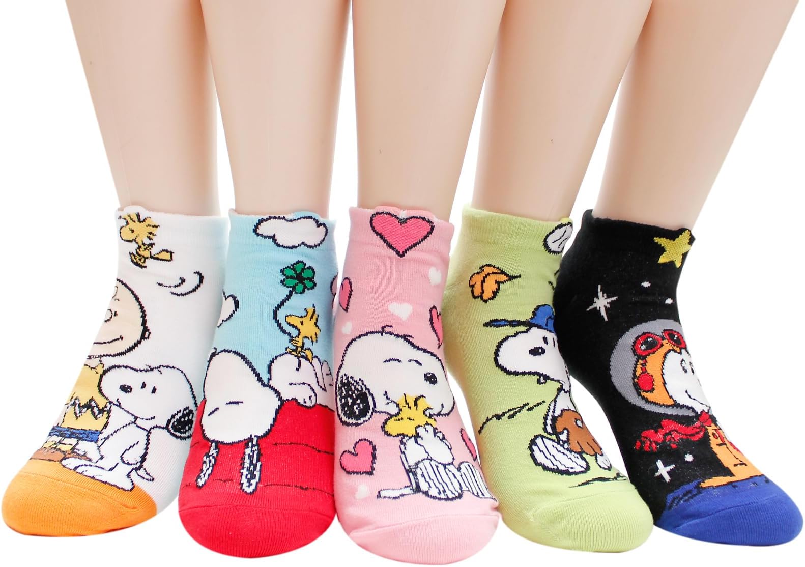 The Peanuts Snoopy Women and teen girls Cartoon Character Series Licensed Socks