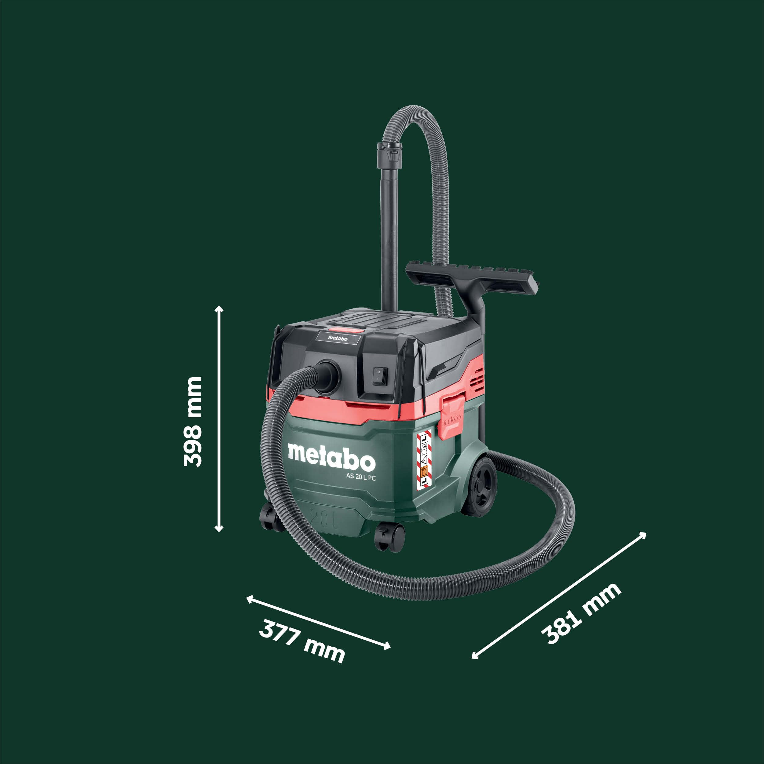 Metabo AS 20 L PC Allessauger Nass-Trockensauger Staubklasse L 1200 Watt PressClean 20 L