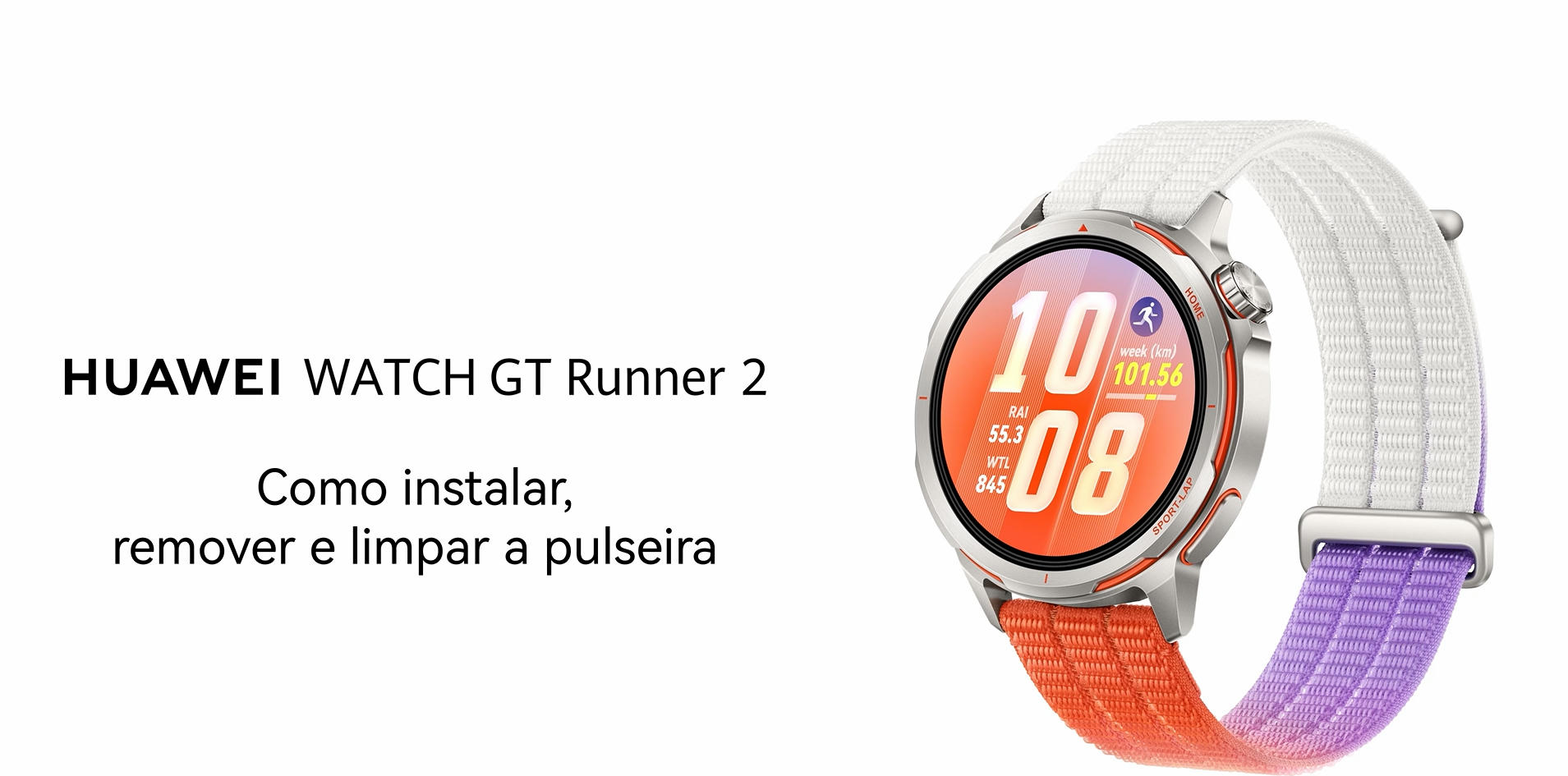 Smartwatch, HUAWEI WATCH GT Runner 2, Bateria com Até 14 Dias
