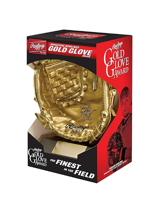 Rawlings迷你金手套奖杯（带底座）