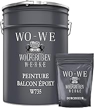 WO-WE W735 Epoxy Resin Paint for Balcony and Terrace Concrete Floor 2.5 kg Light Ivory
