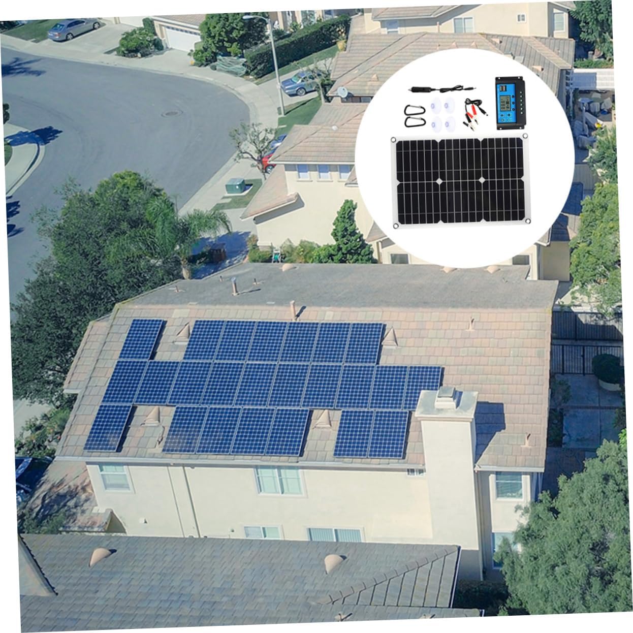 Solar Power Panel Kit 20v 18v Dc Portable Solar Charger for Yacht Boat Car