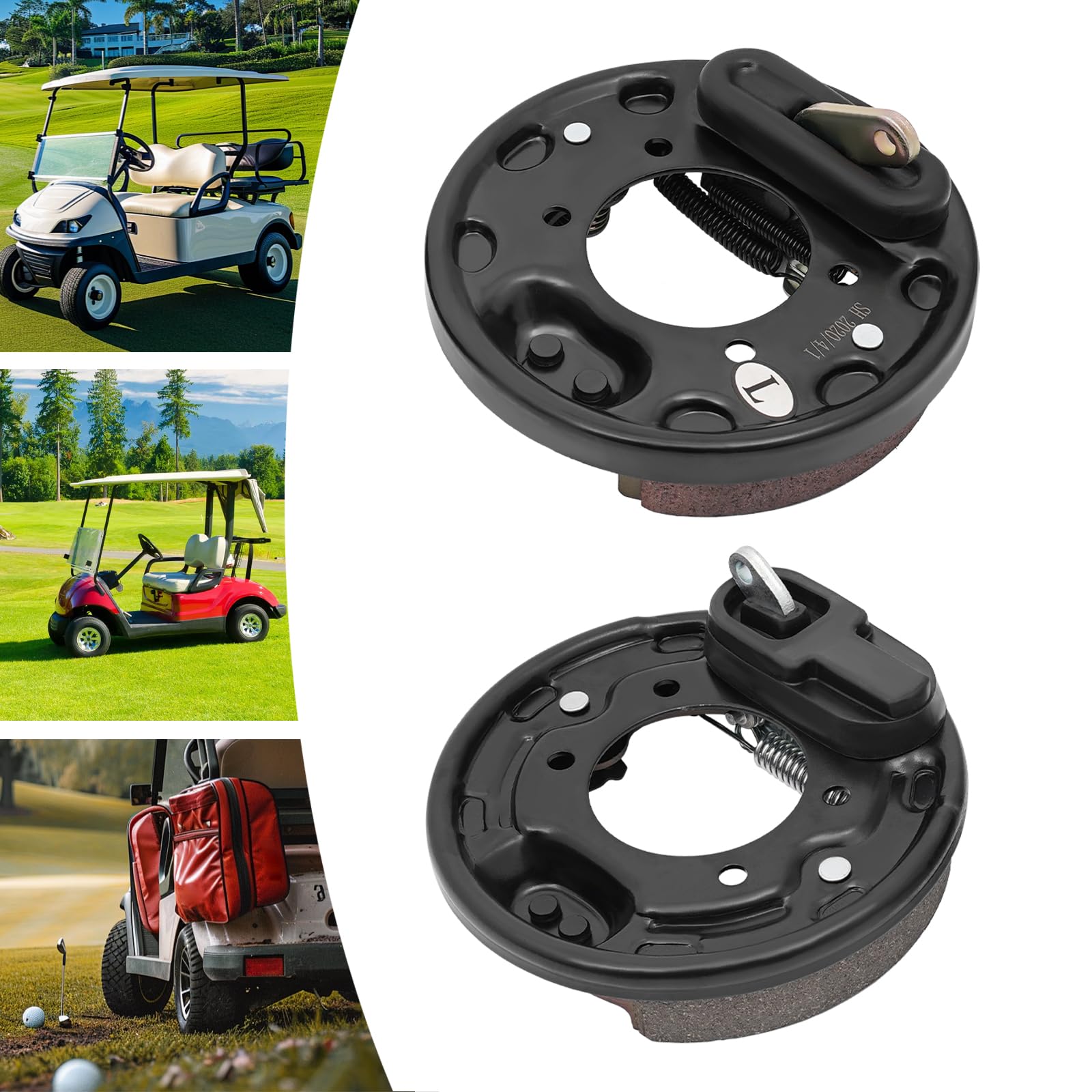 Gruppo freno auto club tamburi per carrello da golf, set molle, cluster per carrello da golf, montaggio freno EZGO TXT Medalist 1996 Onwards & Yamaha G14 G16 G19 G20 G21 G22 1993 Onwards
