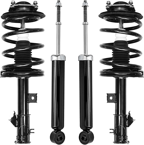 Miniatura 131 de Detroit Axle - Amortiguadores para BMW 328i 325i 128i 135i 335i 330i 335d 335is (sin Sport Susp.) 2 puntales delanteros completos con muelle