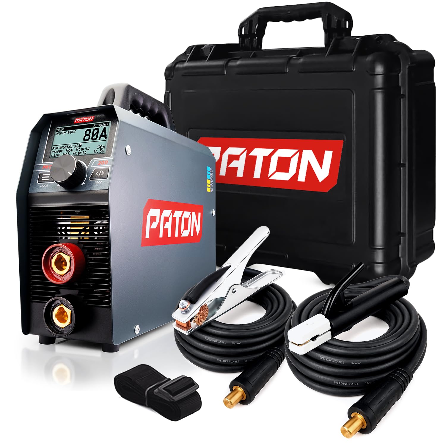 Paton Pro 200 A - Saldatrice Inverter Mma – Saldatrice Mma E Tig Con Funzione Pulsata – Uscita 200A – Saldatrice Ad Arco – Ingresso 230V – 5 Anni Di Garanzia-image