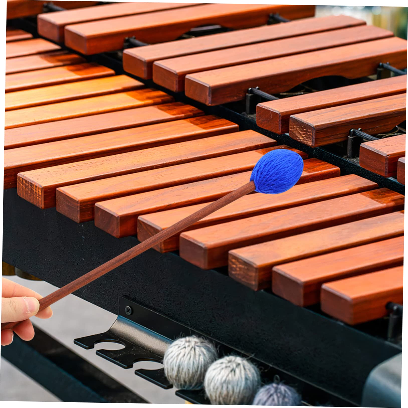 ifundom 6stücke Marimba Mallets Für Zungentrommeln Mittelhart Mit Ahornstiel Für Percussion-übungen Und Aufführungen Langlebig Und Praktisch Farbe Zufällig