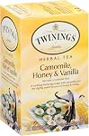 Twinings Honey et Vanilla Herbal Camomile Sacs à thé enrobés individuellement & Naturellement sans caféine 20 Nombre (paquet de 6)