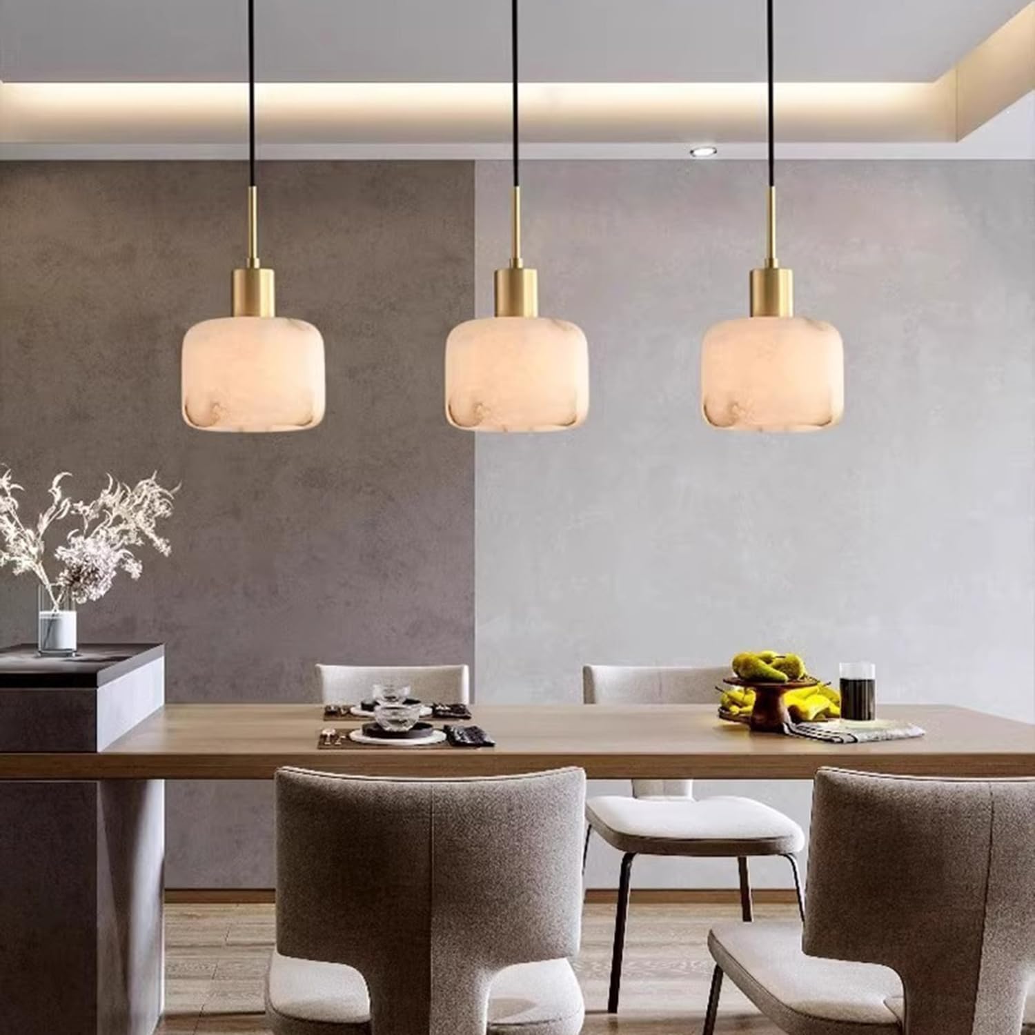 Lampada a sospensione in marmo naturale Illuminazione domestica