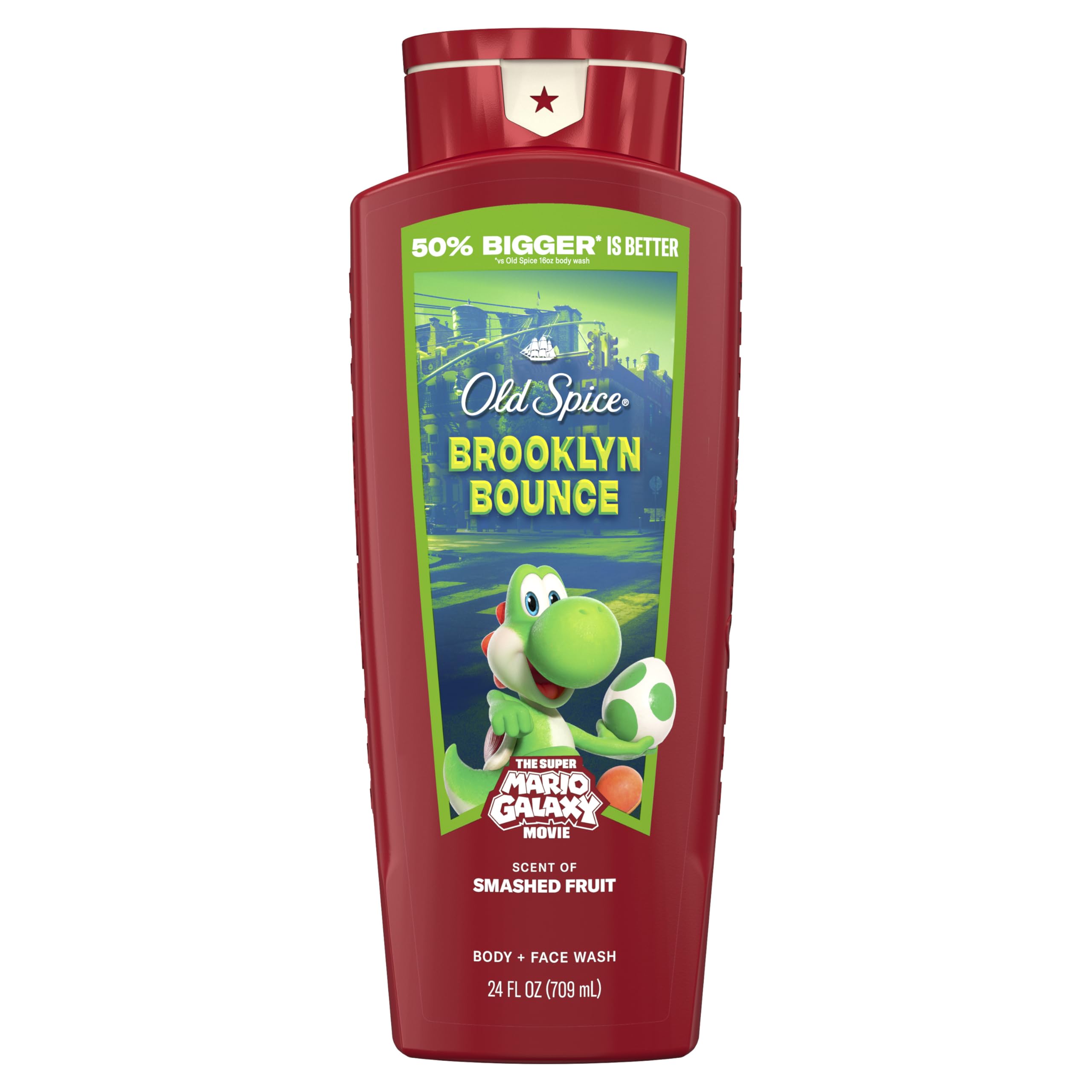 Old Spice Body Face Wash for Men x The Super Mario Galaxy Movie 3X Defense 24 7 Shower