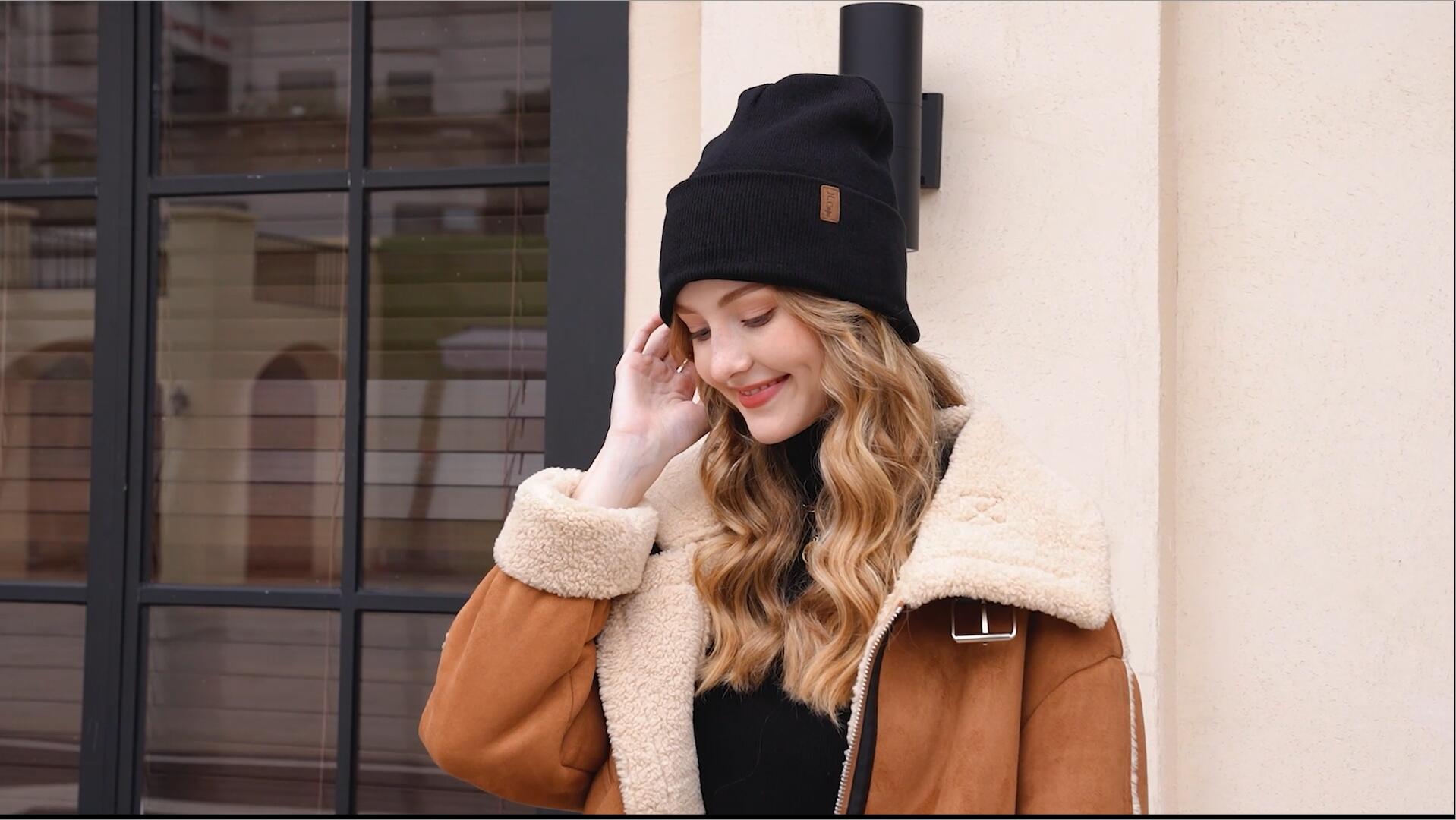 Men Beanie Satin Lined Beanie Hats For Men Women Winter Warm Knitted Cuffed Silk Lined Slouchy P 431281