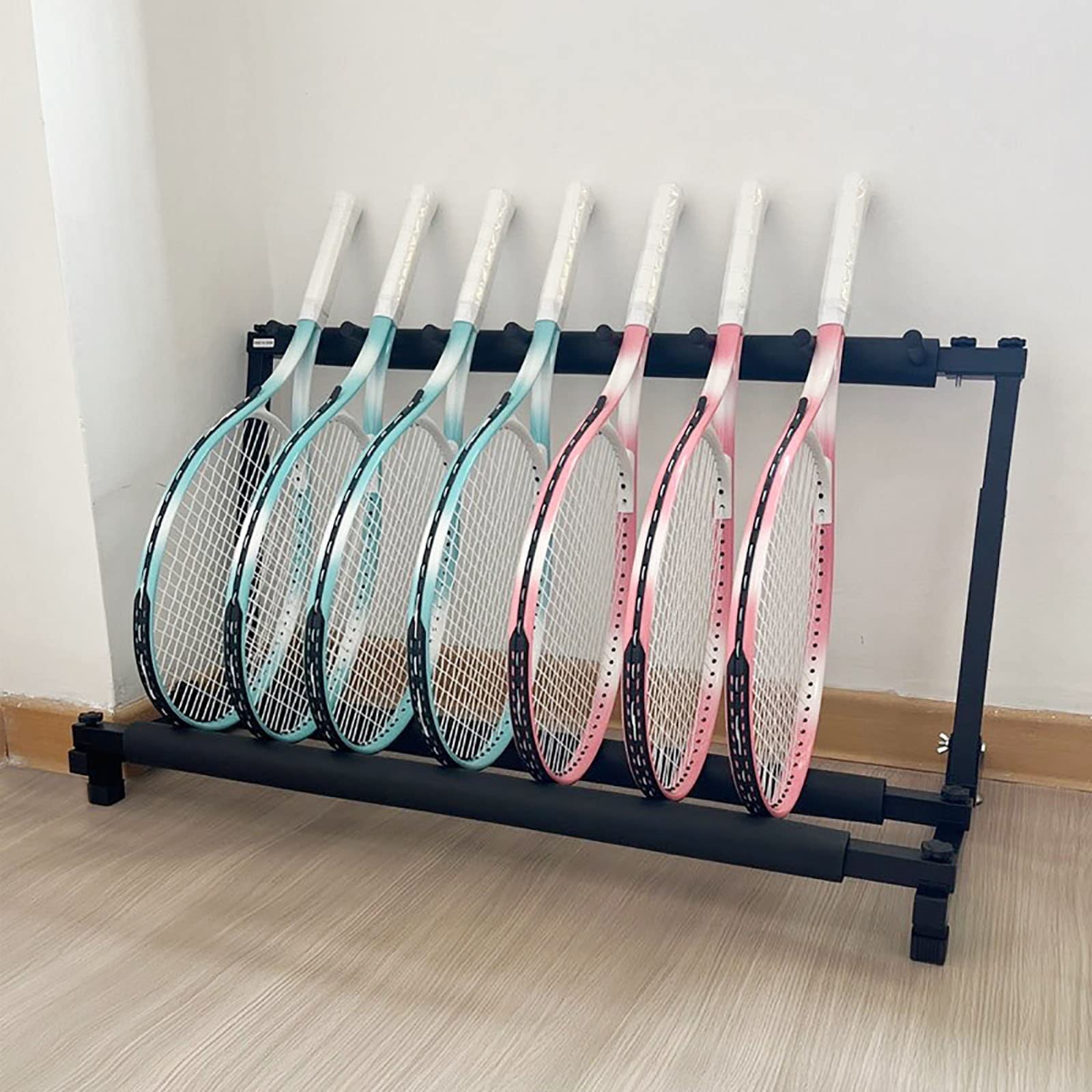Support de rangement tennis badminton noir pliable grande capacité pour guitare et violon