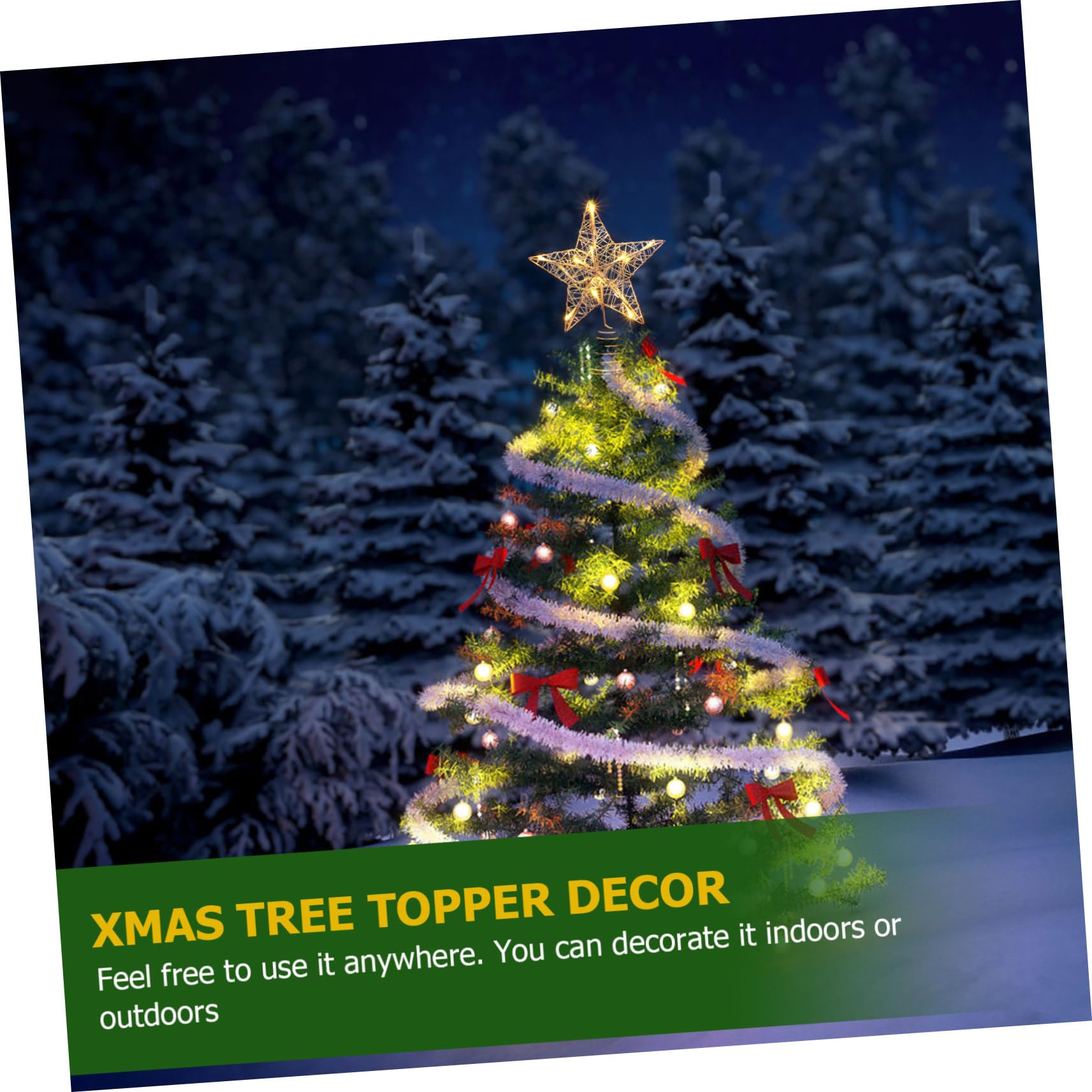 Amazon.co.jp: 2個 クリスマスツリーのトップライト 屋外のクリスマス