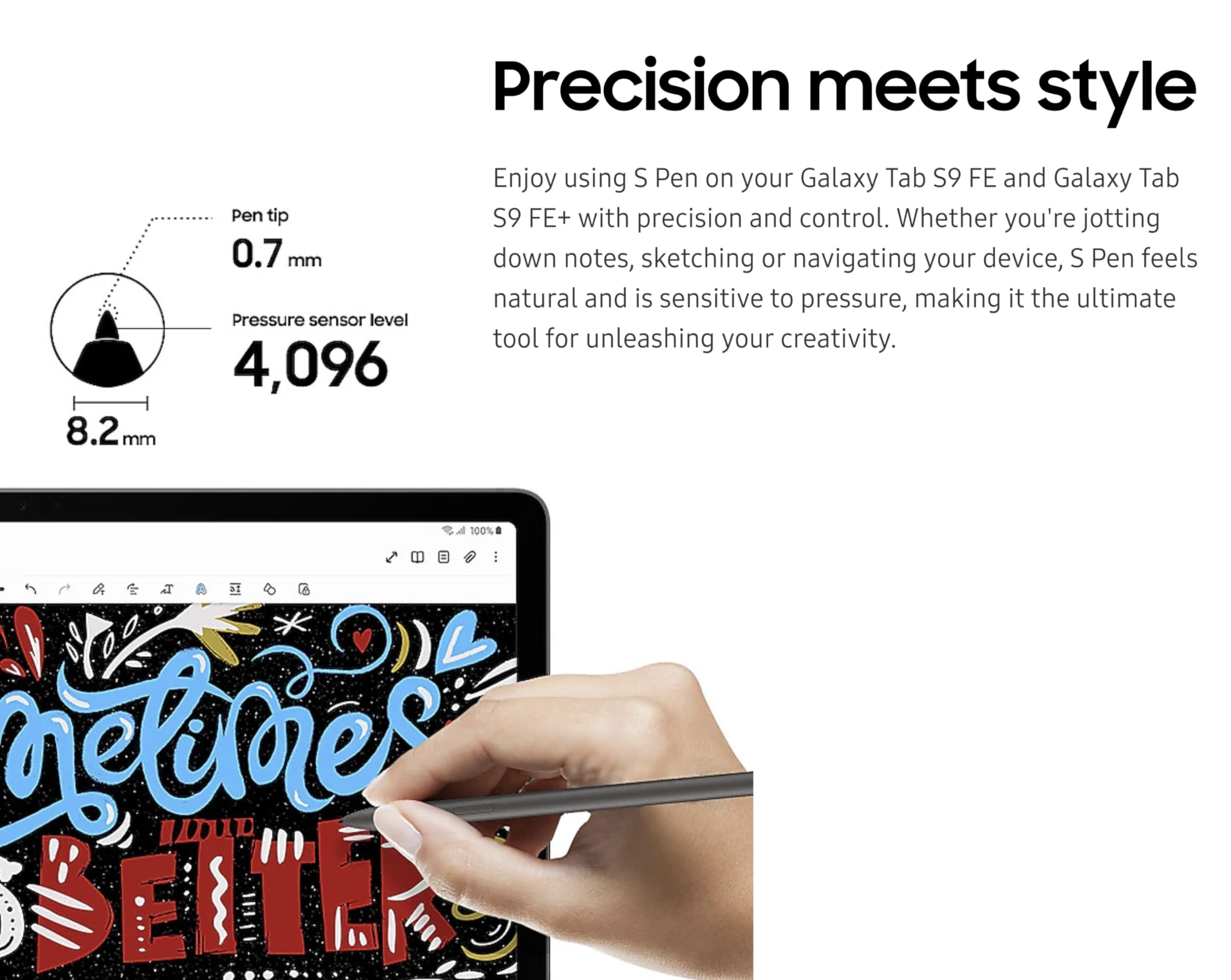 Amazon.com: Galaxy Tab S10 FE S Pen Replacement for Samsung Galaxy