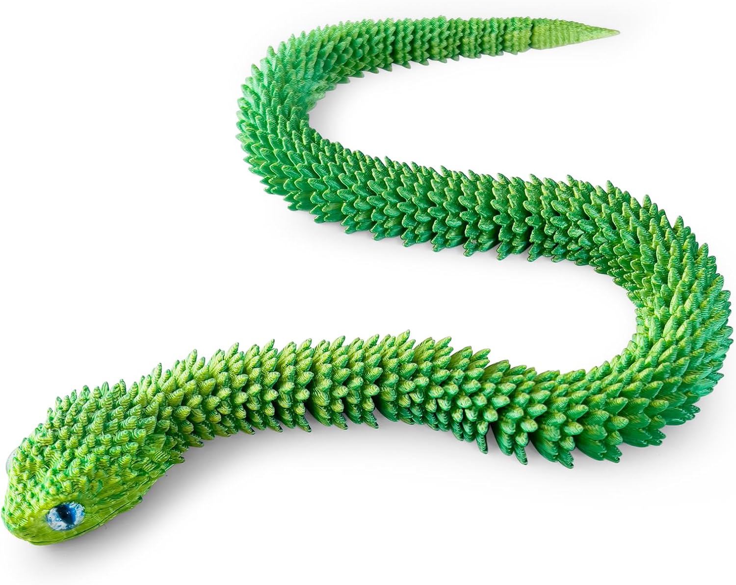 3D Printed Snake, Articulated Flexible 3D Printed Animals Fidget Toy, Realistic Slithering Design,Fidget Toys Gifts for Halloween
